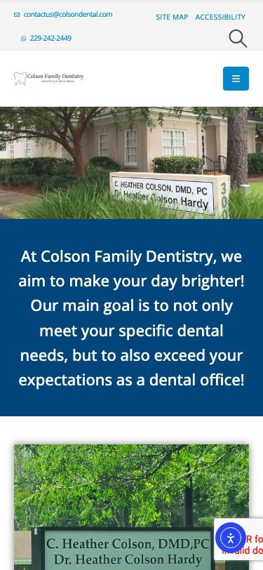 Colson Dental mobile screenshot