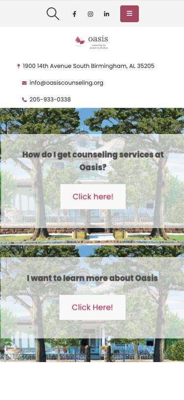Oasis Counseling mobile screenshot