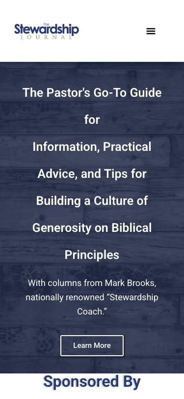 Stewardship Journal mobile screenshot
